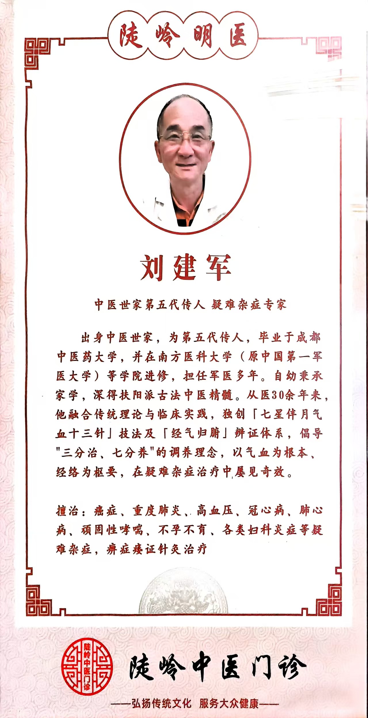 刘建军医生资料照片
